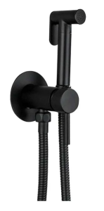 Смеситель с гигиеническим душем черный HAIBA HB5511-7