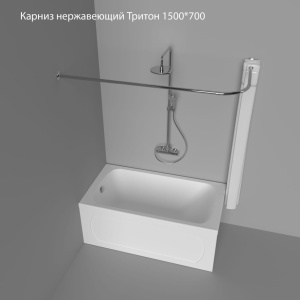 Карниз для ванной комнаты Тиртон