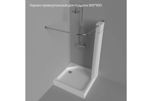 Прямоугольный карниз Triton для поддона 800