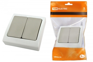 Выключатель 2-кл. скрытой установки Вуокса IP54 TDM арт. SQ1803-0102